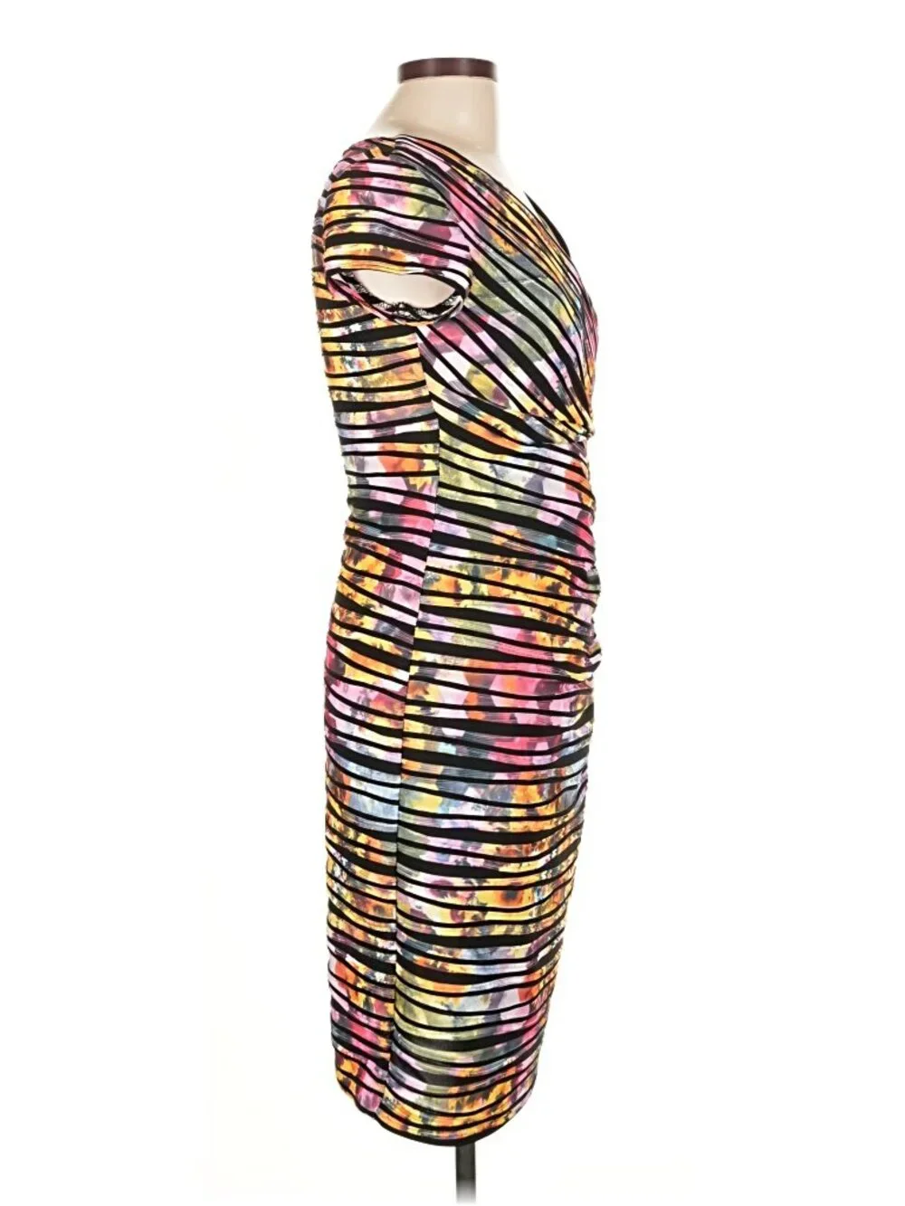 Joseph Ribkoff Ruched Bodycon Dress – Size 10 - Picture 5 of 7